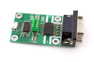 Konwerter USB/RS232 z izolacją galwaniczną, AVT5661