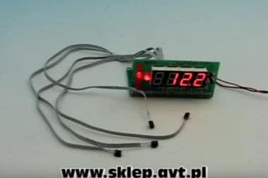 AVT2389 CZTEROKANAŁOWY TERMOMETR CYFROWY