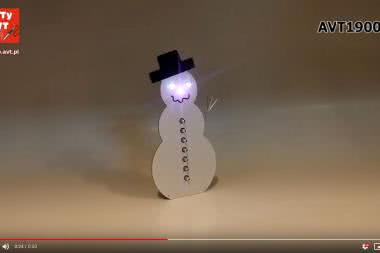 AVT1900 - Animowany bałwanek LED