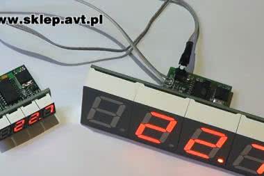 AVT1697 - WIELOGABARYTOWY TERMOMETR LED