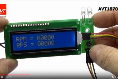 AVT1870 - Obrotomierz 0...29999 obr/min