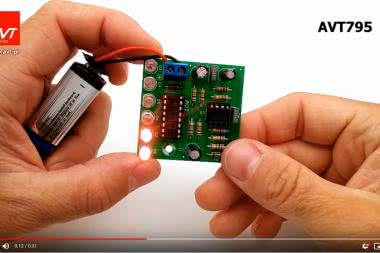 AVT795 - Biegnące światełko