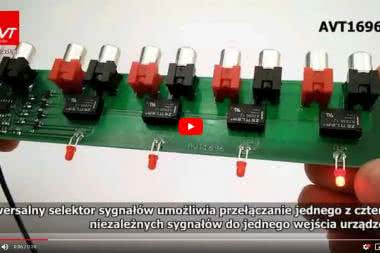 AVT1696 - Uniwersalny przełącznik sygnałów. Selektor audio