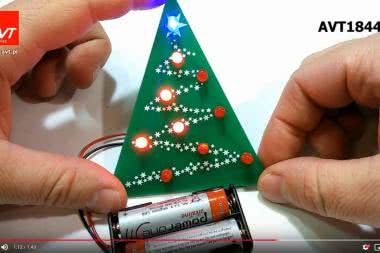 AVT1844 - Świąteczna Choinka LED dla każdego