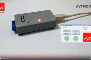 AVTMOD04 - Moduł przekaźników sterowanych przez port USB