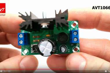 AVT1066 - Miniaturowy zasilacz uniwersalny z LM317