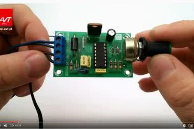 AVT735 - Regulator obrotów silnika 6...24V. Regulator impulsowy DC