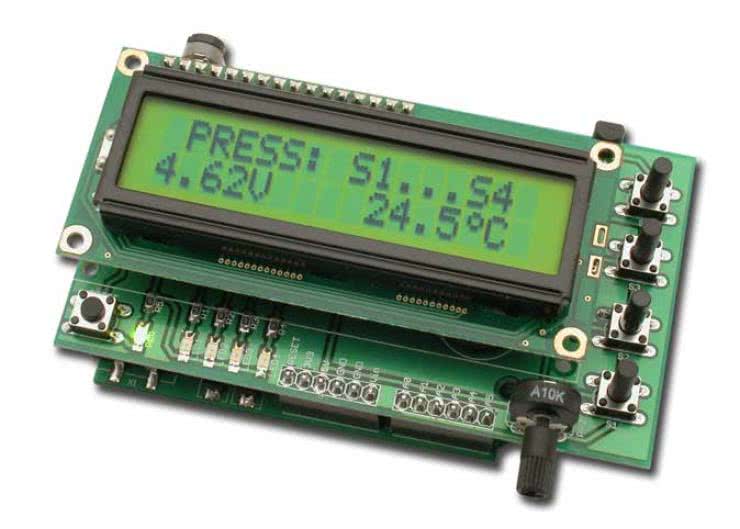 AVTduino LCD - wyświetlacz dla Arduino, AVT1615