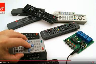 AVT1815 - 4-kanałowy przełącznik sterowany dowolnym pilotem IR