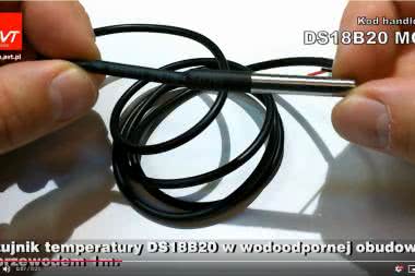 DS18B20MOD - Układ scalony DS18B20 czujnik temperatury w wodoodpornej obudowie z przewodem 1m