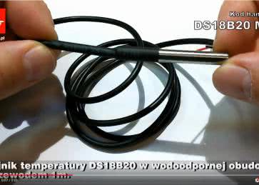 DS18B20MOD - Układ scalony DS18B20 czujnik temperatury w wodoodpornej obudowie z przewodem 1m