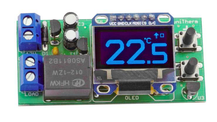 uniTherm - termostat z wyświetlaczem OLED, AVT5732