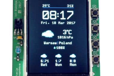 Domowa stacja pogodowa z prognozą pogody "wiStation", AVT5605