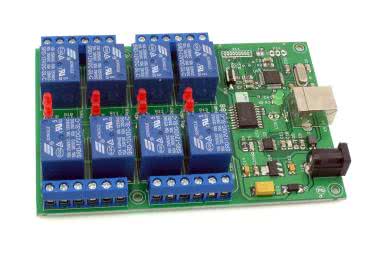 Sterownik - timer. Moduł 8 przekaźników z interfejsem USB, AVT5588