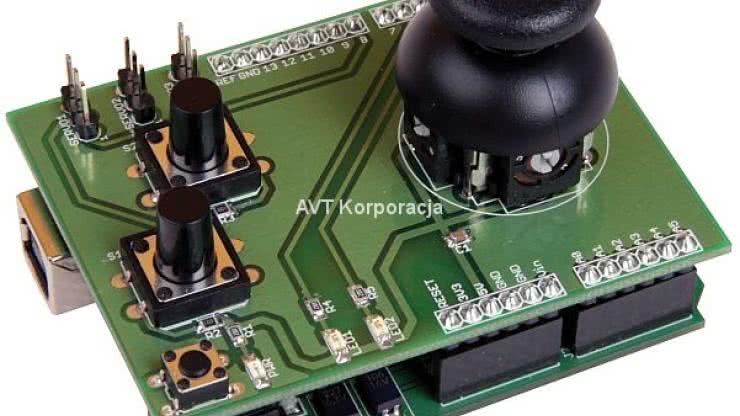 AVTduino JOY - manipulator dla Arduino, AVT1618