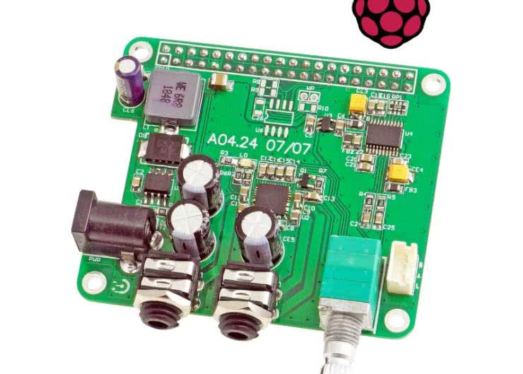 Przetwornik DAC z końcówką mocy dla Raspberry Pi, AVT5721