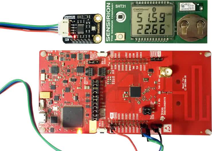 Systemy dla Internetu Rzeczy (36). Pomiar jakości powietrza, ciśnienia, wilgotności i temperatury czujnikiem BME680 dołączonym do zestawu startowego CC1352R1 LaunchPad