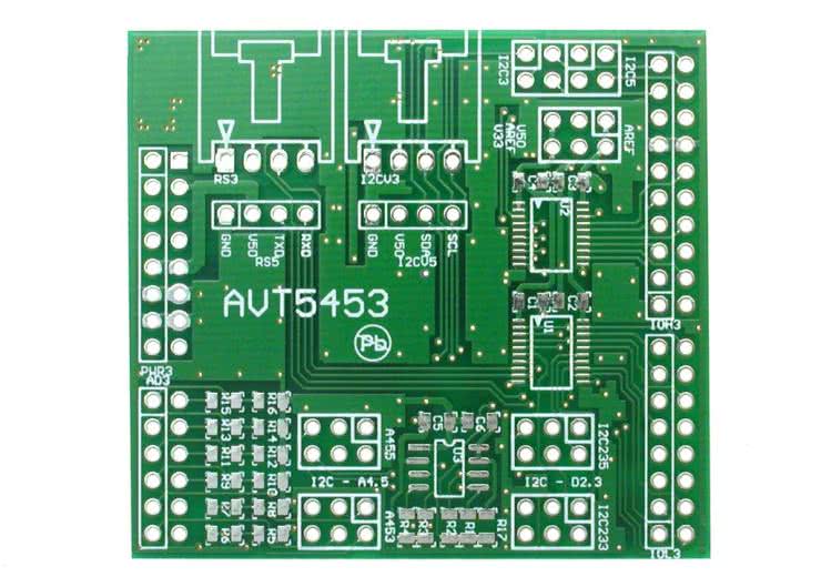 Konwerter poziomu napięcia dla Arduino - płytka drukowana, AVT5453