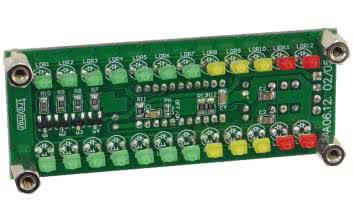 Stereofoniczny wskaźnik poziomu wysterowania z funkcją Peak-Hold