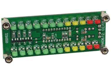 Stereofoniczny wskaźnik poziomu wysterowania z funkcją Peak-Hold