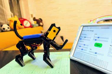 Koci robot sterowany modułem ESP32