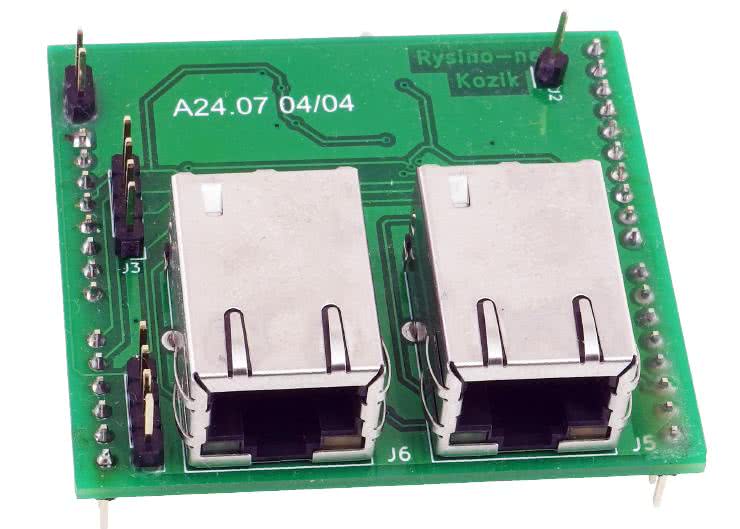 Shield z Ethernetem do płytki uruchomieniowej Rysino z układem FPGA Intel Max10