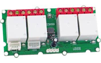Czterokanałowy moduł przekaźnikowy sterowany I2C