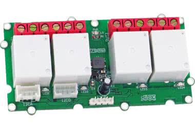 Czterokanałowy moduł przekaźnikowy sterowany I2C