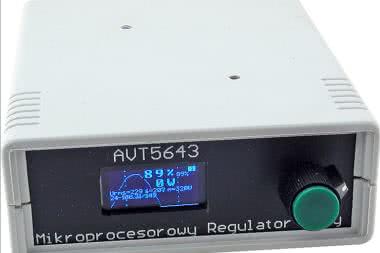 Mikroprocesorowy regulator mocy z oscyloskopem