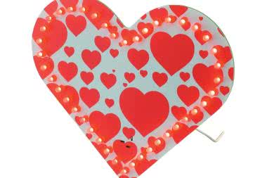 Pulsujące serce LED