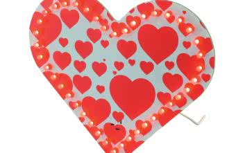 Pulsujące serce LED