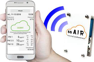Sensor smogu z technologią Bluetooth Low Energy (1)