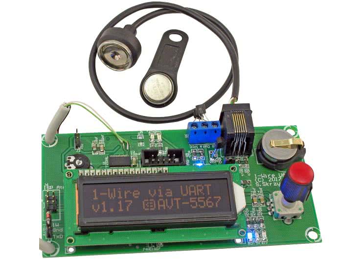 1-Wire za pomocą UART. Płytka ewaluacyjna z mikrokontrolerem AVR