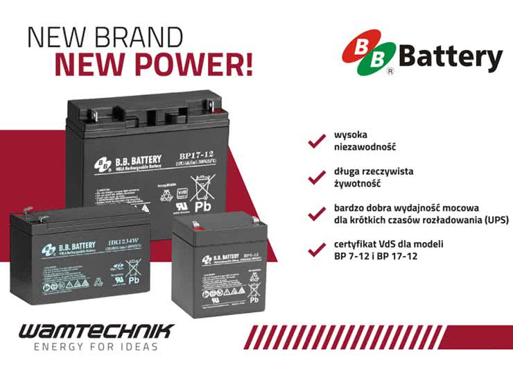 Akumulatory B.B. Battery dostępne w ofercie Wamtechnik