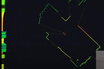 Wizualizacja pomiarów skanera LIDAR