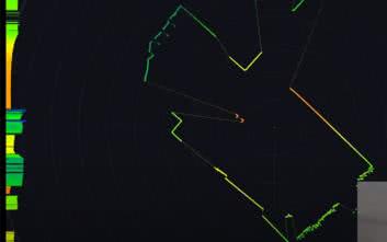 Wizualizacja pomiarów skanera LIDAR