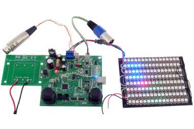 Sterowanie diod WS2812 poprzez DMX