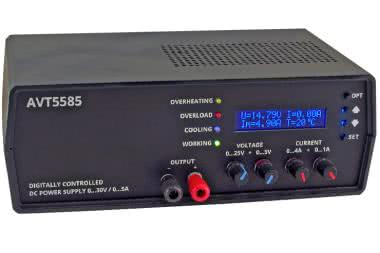 Zasilacz laboratoryjny 0...30 V/5 A ze sterowaniem mikroprocesorowym (2)