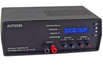 Zasilacz laboratoryjny 0...30 V/5 A ze sterowaniem mikroprocesorowym (2)