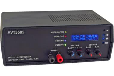 Zasilacz laboratoryjny 0...30 V/5 A ze sterowaniem mikroprocesorowym (1)