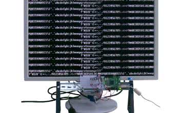 Eksperymenty z FPGA (21). Monitor jako wyświetlacz alfanumeryczny