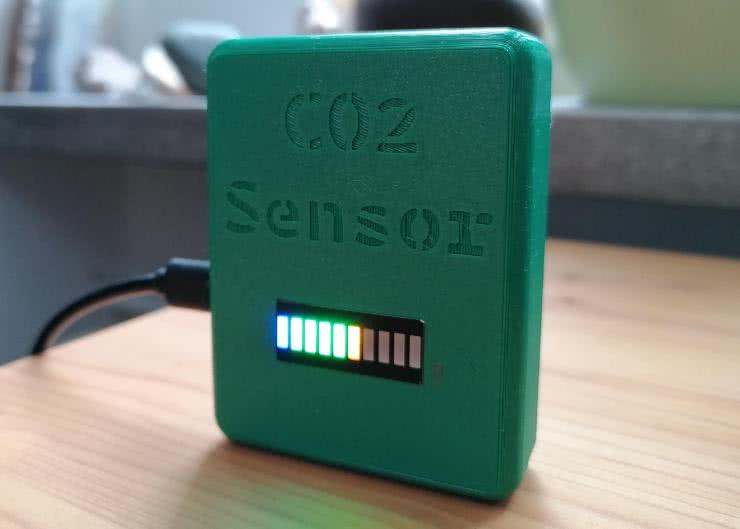 Prosty sensor poziomu CO2