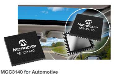 Kontroler gestów MGC3140 do zastosowań w motoryzacji