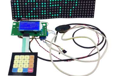 Zegar z wyświetlaczem matrycowym na diodach WS2812