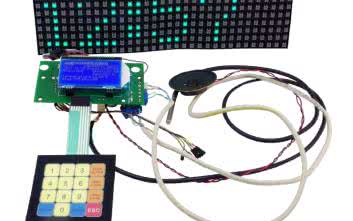 Zegar z wyświetlaczem matrycowym na diodach WS2812