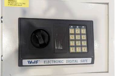 Sejf z jednorazowymi kodami