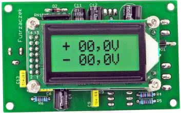 Miernik napięcia dodatniego i ujemnego
