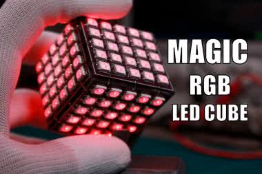 Magiczna kostka LED RGB na bazie RP2040