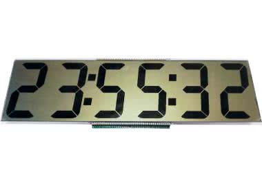 Ogromny zegar LCD bez procesora