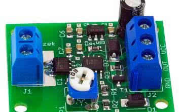 Miniaturowy detektor przepływu prądu stałego